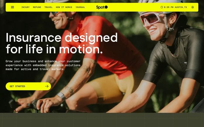 Spot Insurance website preview