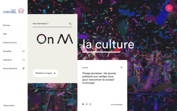 Ville de Mirabel website preview