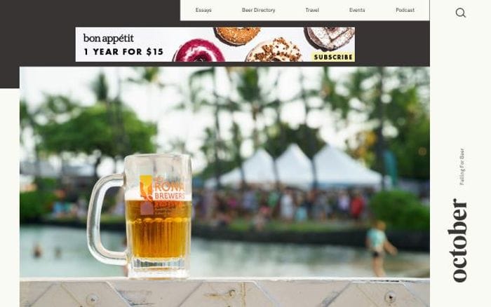 October website preview