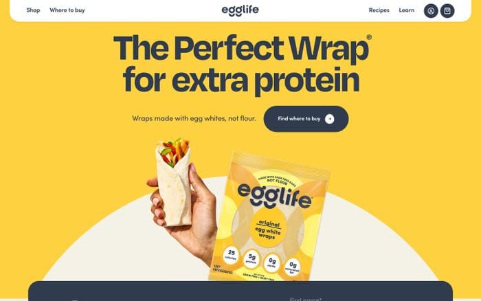 Egglife website preview