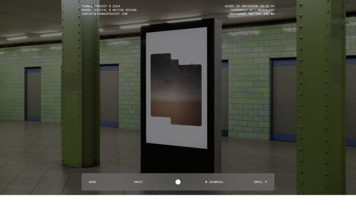 Thomas Provost website preview
