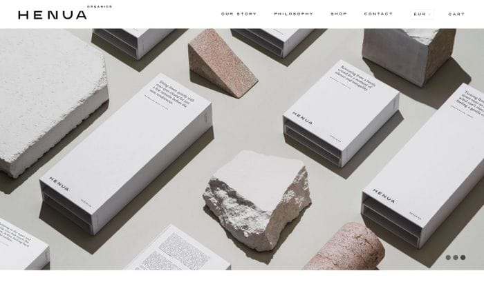 Henua Organics website preview