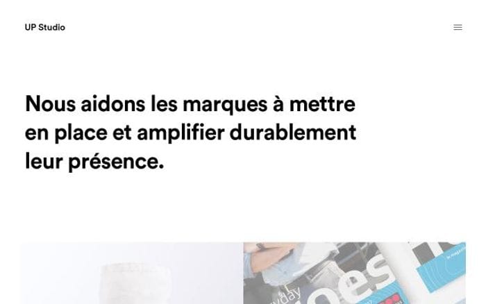 Up-studio website preview
