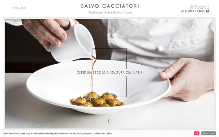 Ristorantesalvocacciatori website preview