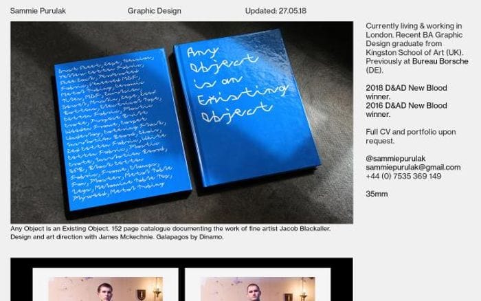 Sammiepurulak website preview