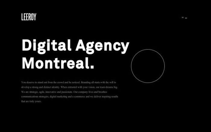 Leeroy website preview