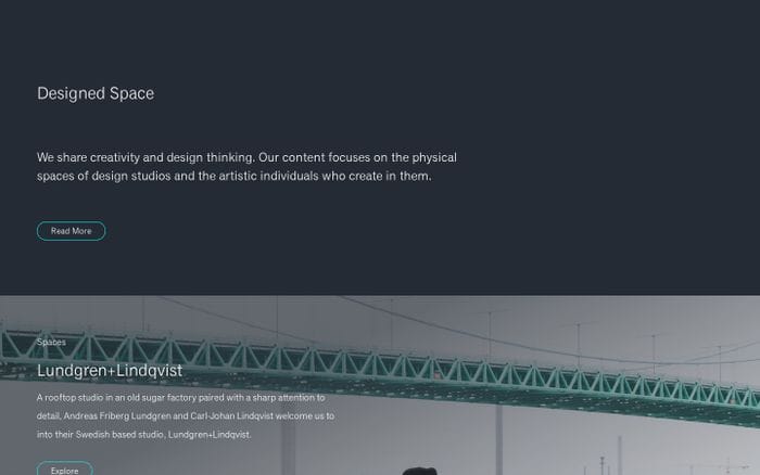 Designed Space - Places made to inspire website preview