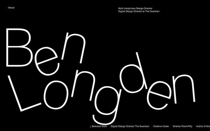 Ben Longden website preview