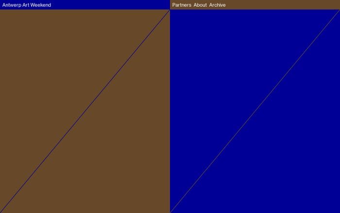 Antwerp Art Weekend website preview