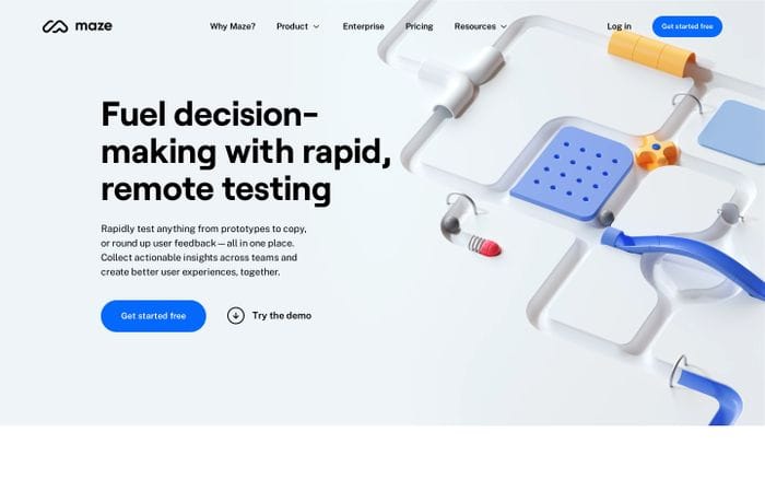 Maze website preview