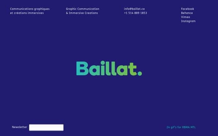 Baillat website preview