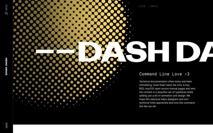 Linux Man Pages -- Dash Dash website preview