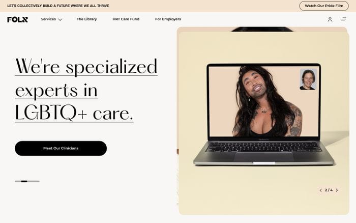 Folx website preview
