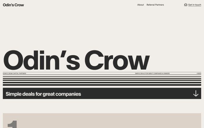 Odin’s Crow website preview