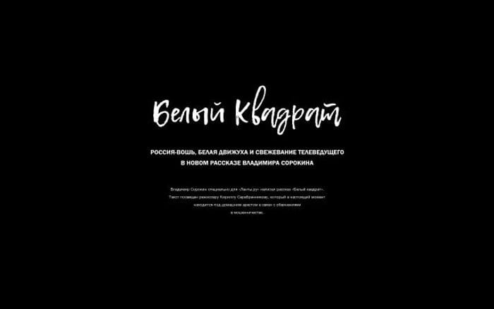 Sorokin website preview