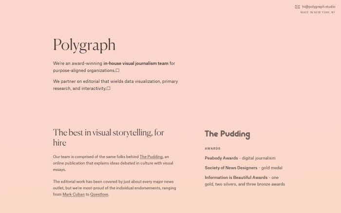 Polygraph website preview