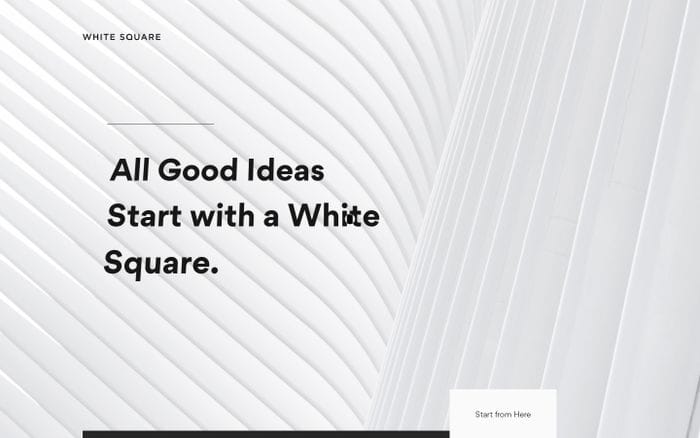 White Square website preview
