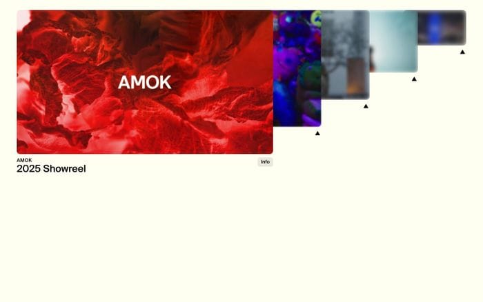 Amok website preview