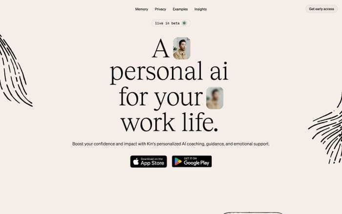 Kin website preview