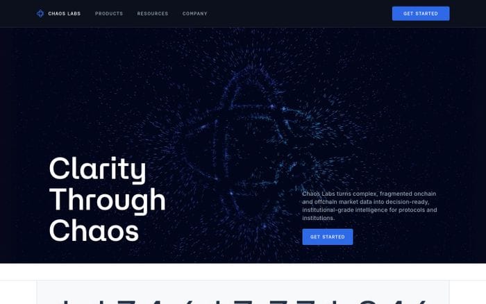 Chaos Labs website preview