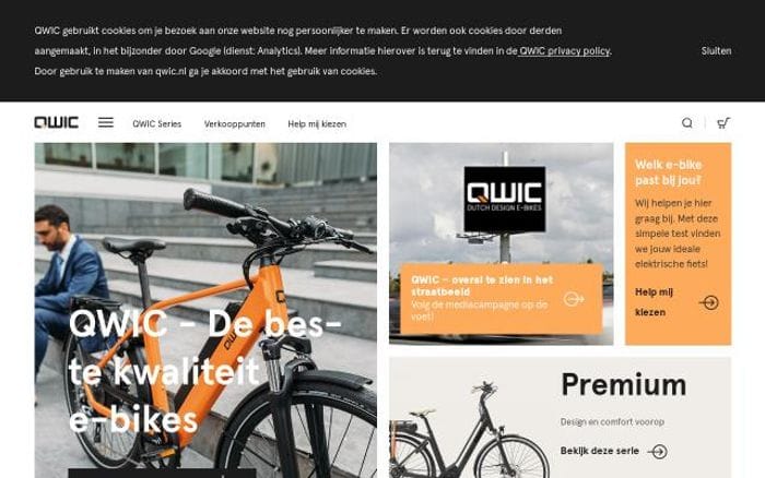 Qwic website preview