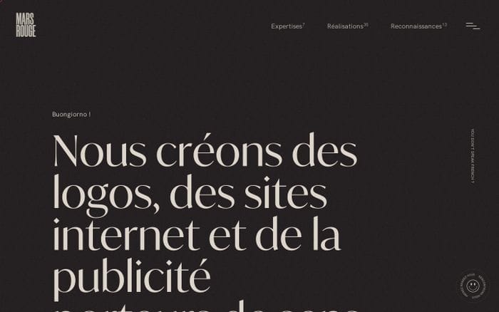 Mars rouge website preview