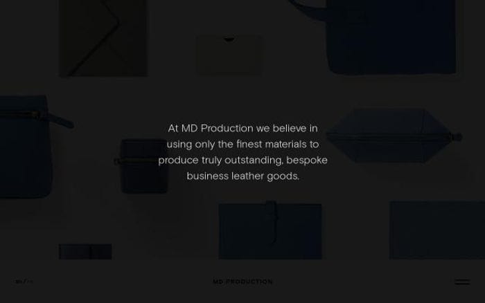 Mdproduction website preview