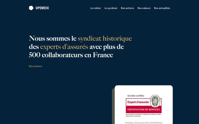Upemeic website preview