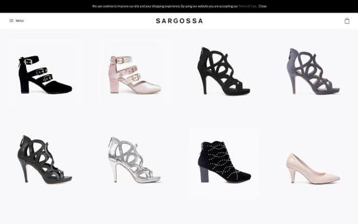 Sargossa website preview