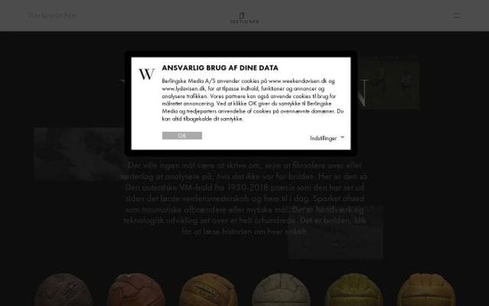 Weekendavisen website preview