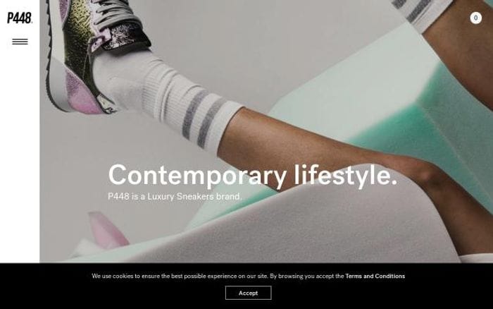P448shoes website preview