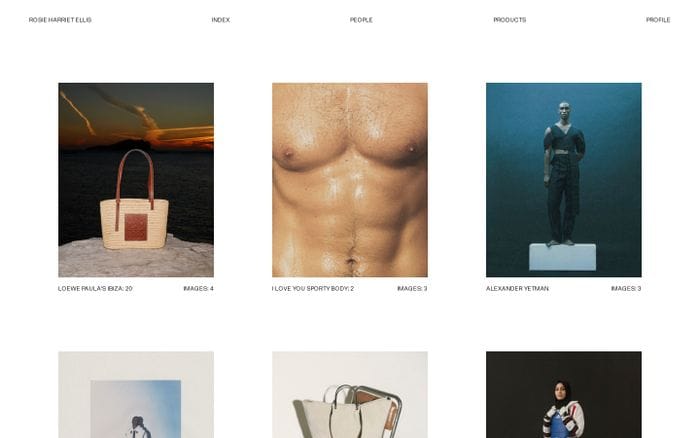 Rosie Harriet Ellis website preview