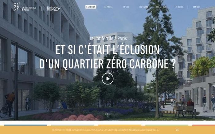 Ilot-fertile website preview