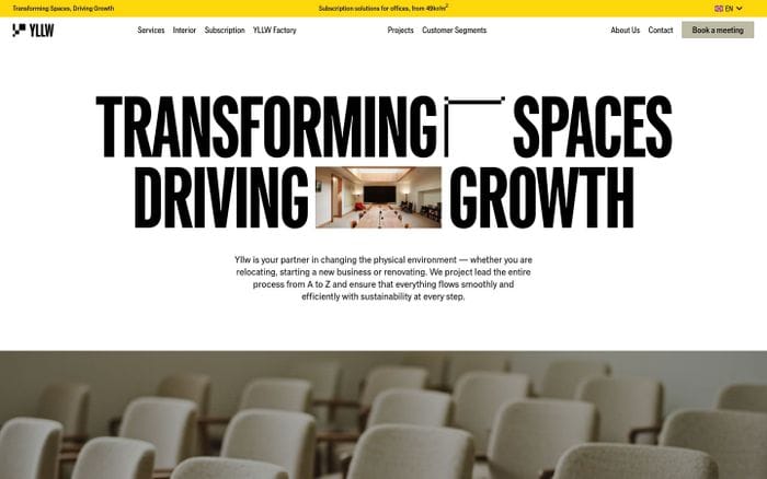 Yllw website preview