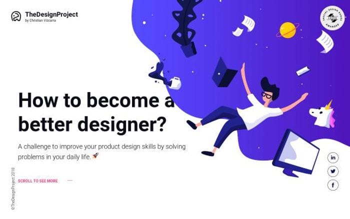 Thedesignproject website preview