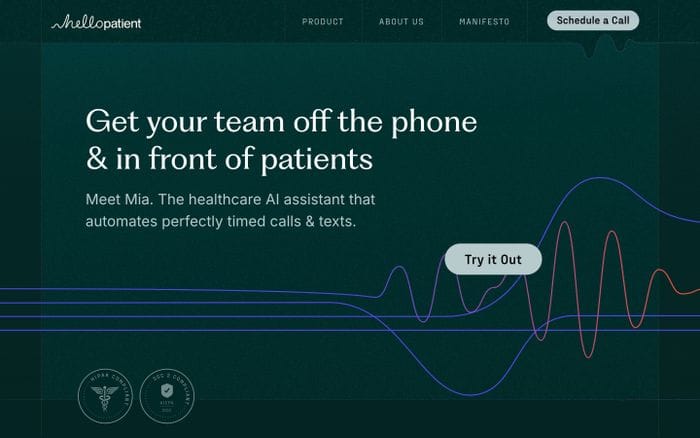 Hello Patient website preview