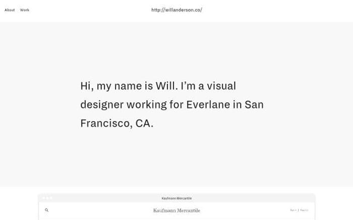 Willanderson website preview