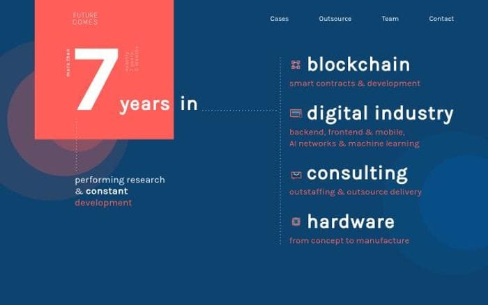 Futurecomes website preview