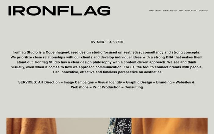 Ironflag website preview
