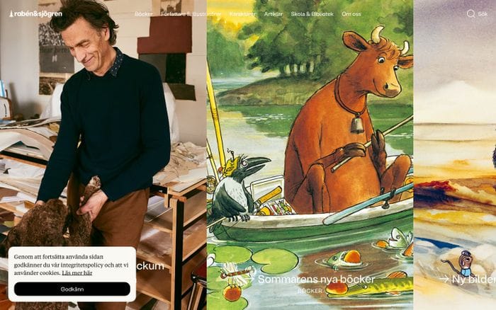 Rabén & Sjögren bokförlag website preview