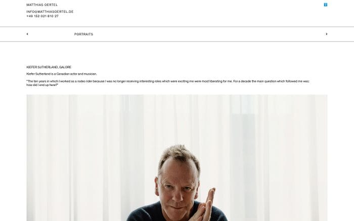 Matthias Oertel website preview