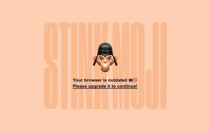 Stinkmoji website preview