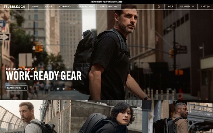 Stubble and Co website preview