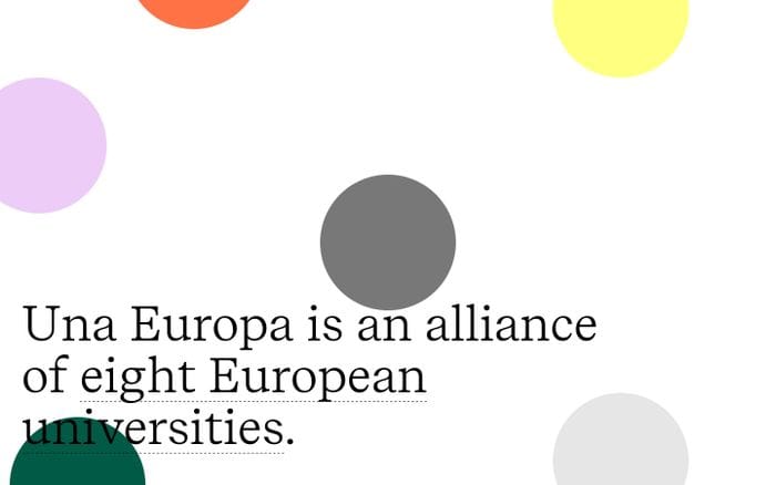Una Europa website preview