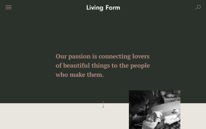 Living-form website preview