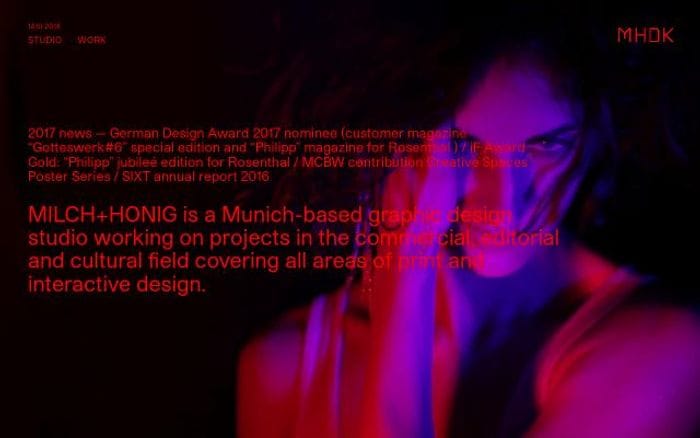 Milchundhonig-dk website preview