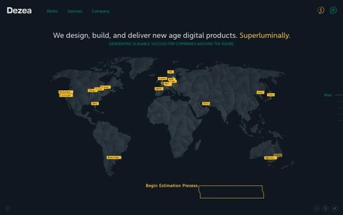 Dezea website preview