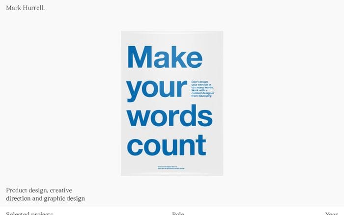 Mark Hurrell website preview