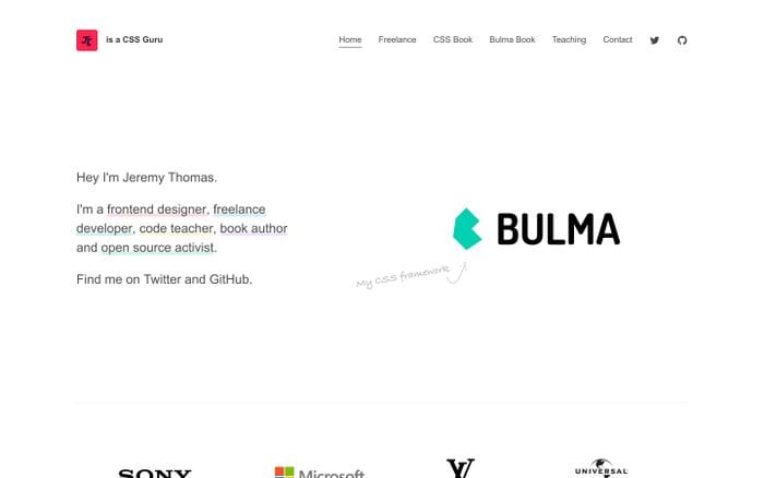 JT is a CSS Guru website preview