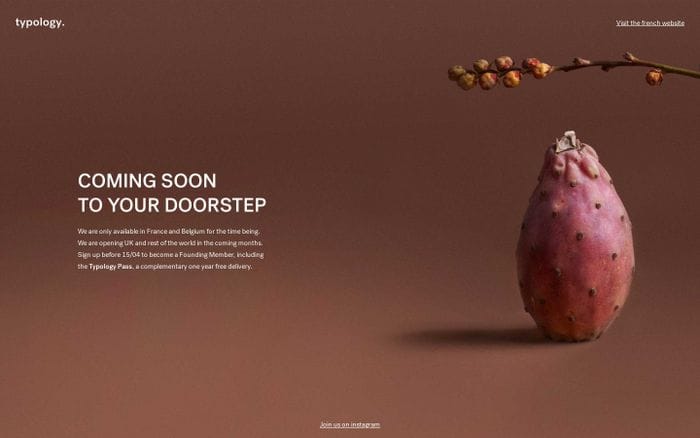 Coming soon to your doorstep | Typology - Typology website preview